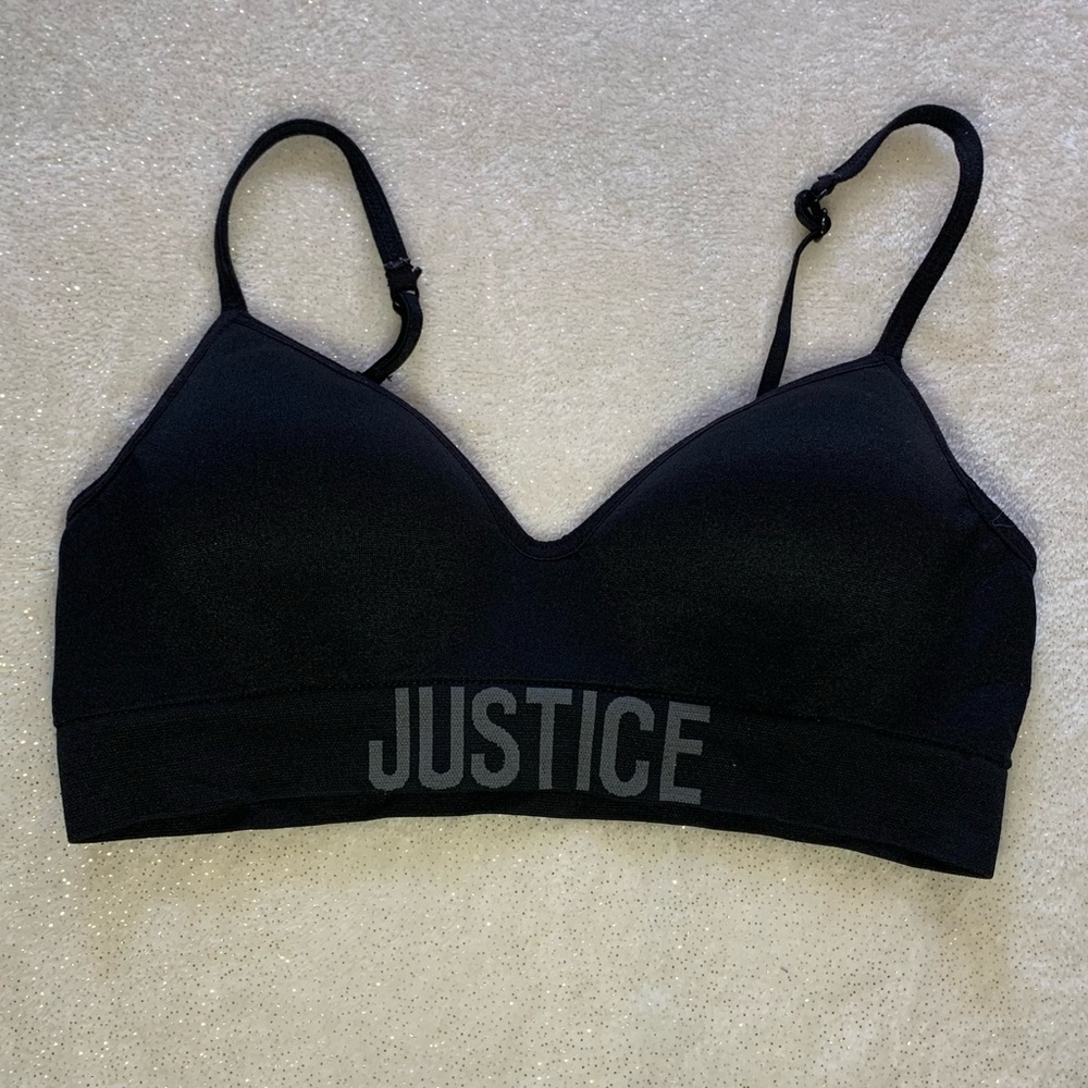 Justice 32A Black Oh So Soft T-Shirt bra